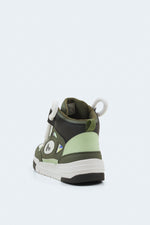 Atom White Olive High Top Sneakers