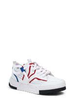 Vapro White/Red Low Top Trainer