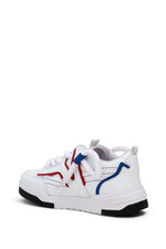 Vapro White/Red Low Top Trainer