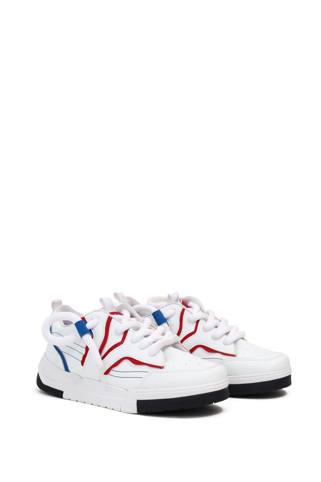 Vapro White/Red Low Top Trainer