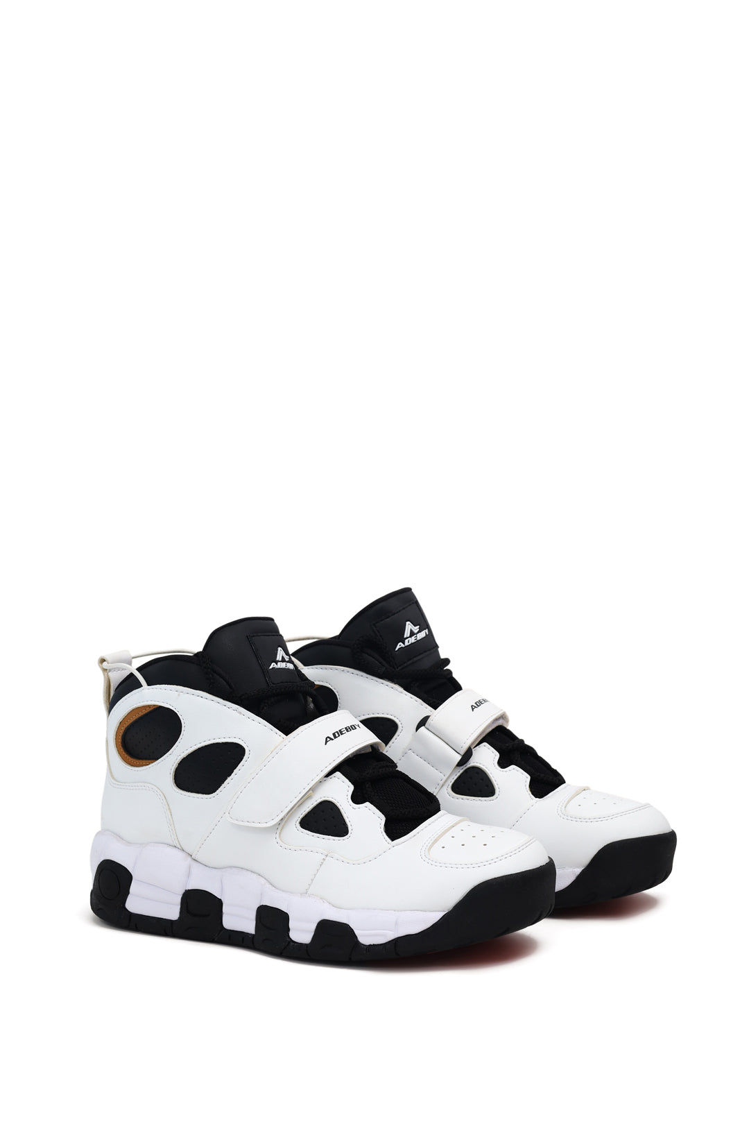 Strap White & Black High Top Sneaker