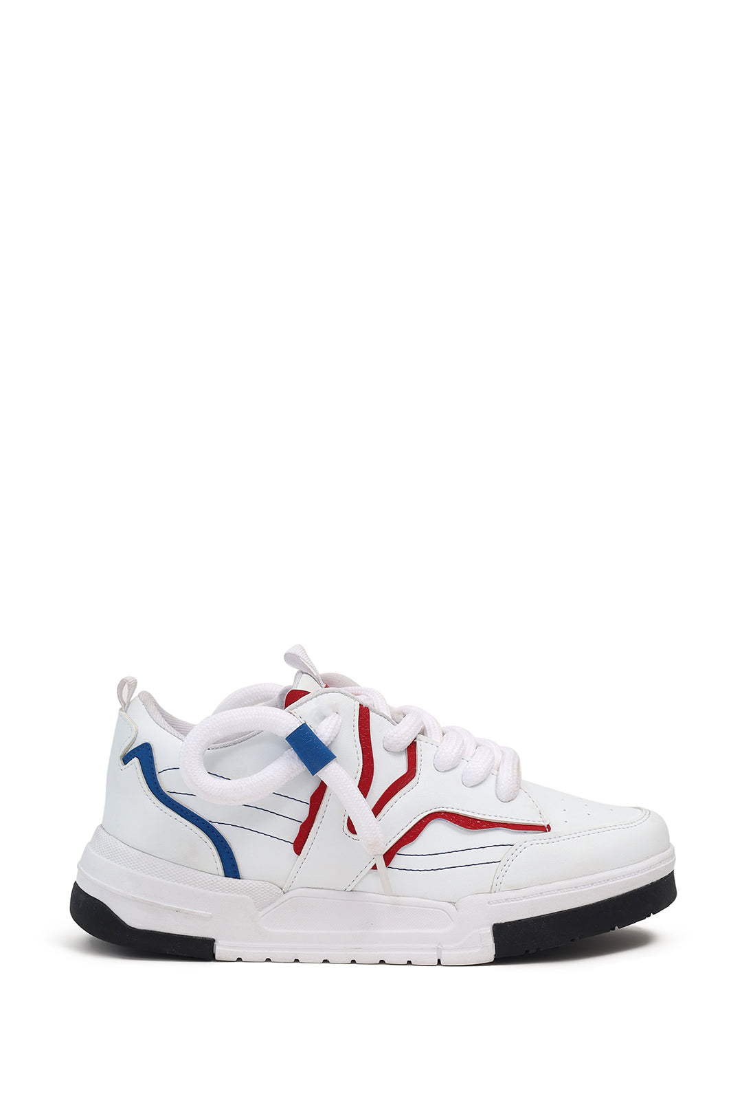 Vapro White/Red Low Top Trainer